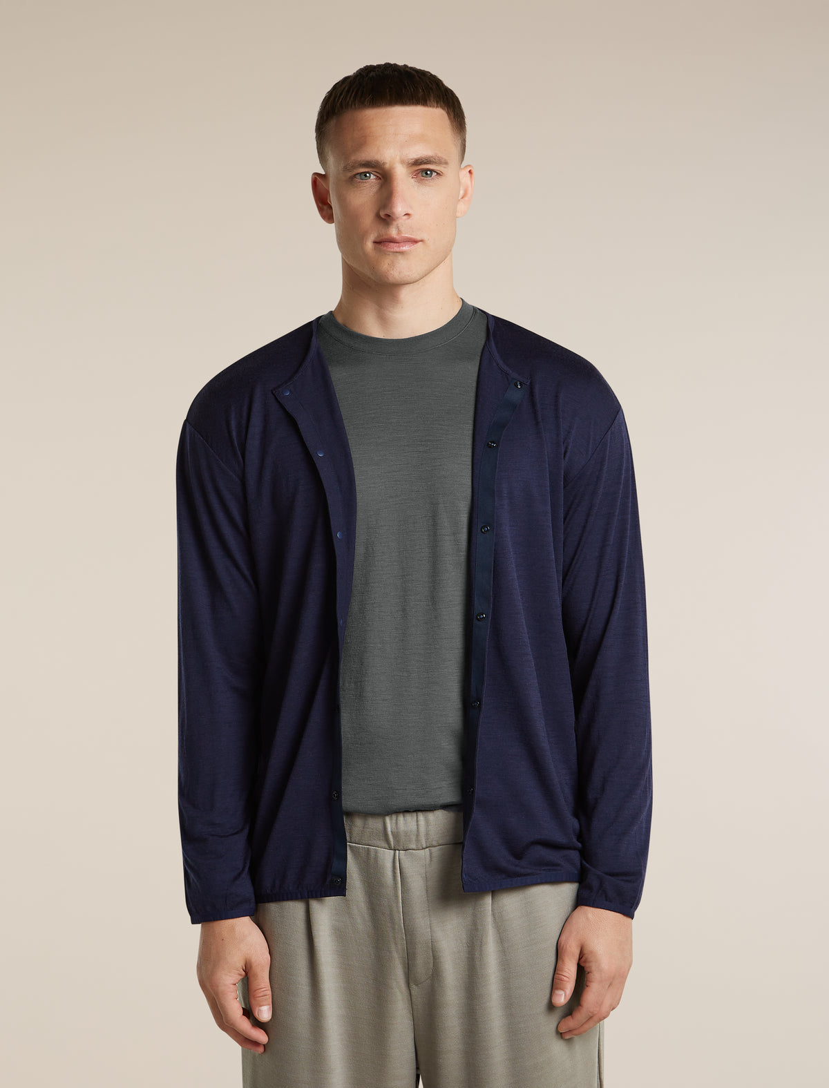 Unisex Merino 150 Long Sleeve Tee Obsidian - 11