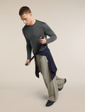 Unisex Merino 150 Long Sleeve Tee Obsidian - 2