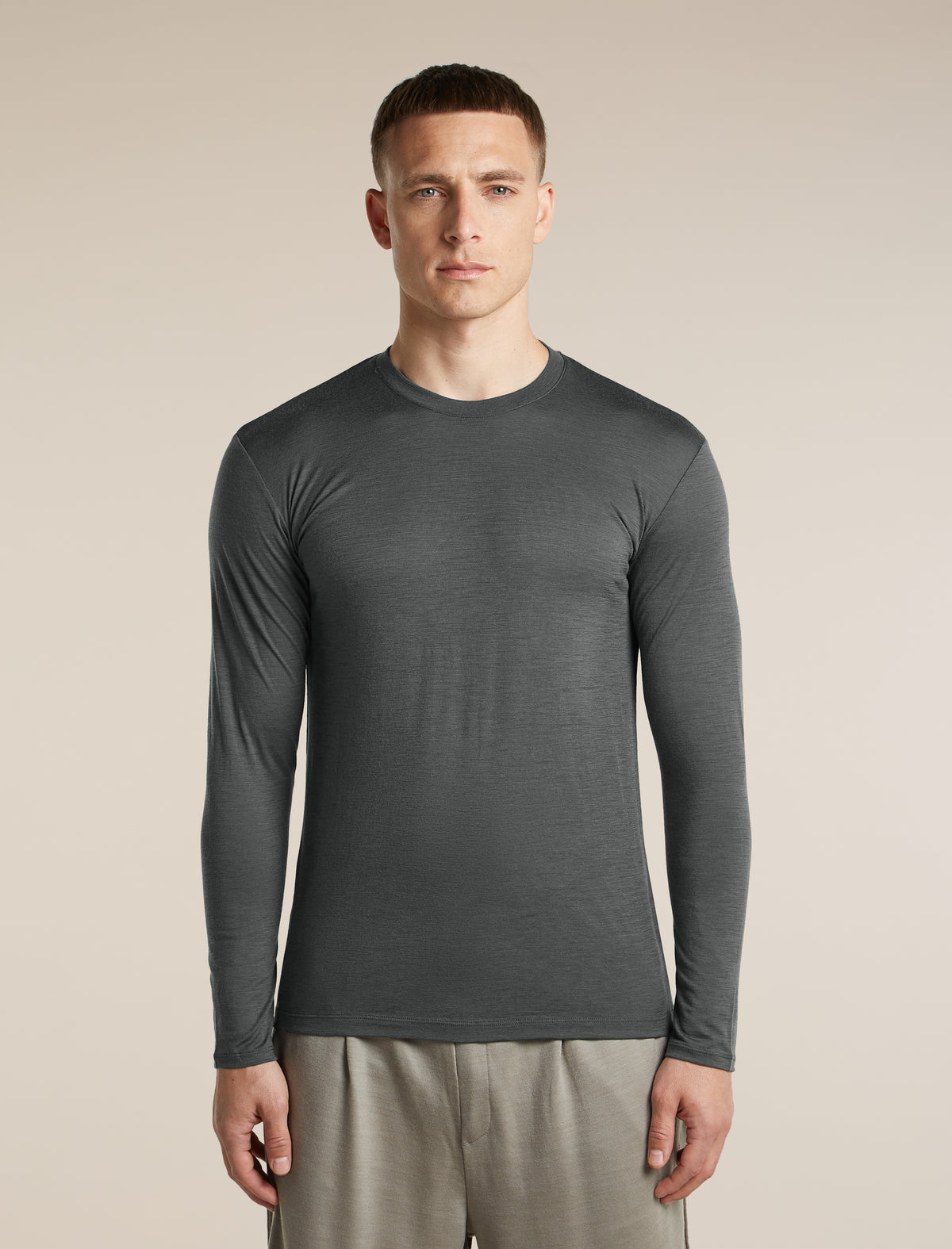 Unisex Merino 150 Long Sleeve Tee Obsidian - 3