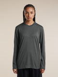 Unisex Merino 150 Long Sleeve Tee Obsidian - 4