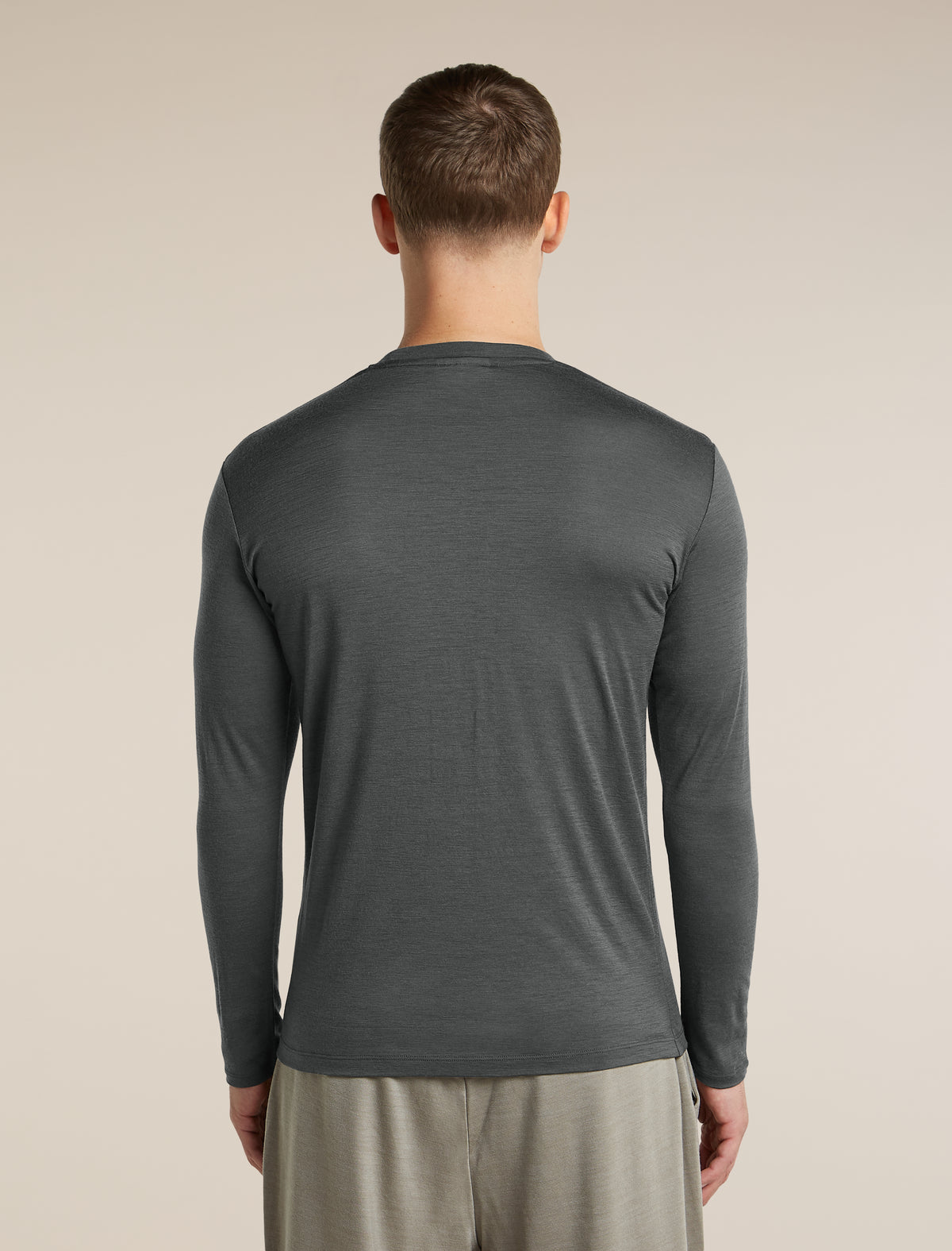 Unisex Merino 150 Long Sleeve Tee Obsidian - 5