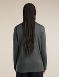 Unisex Merino 150 Long Sleeve Tee Obsidian - 6