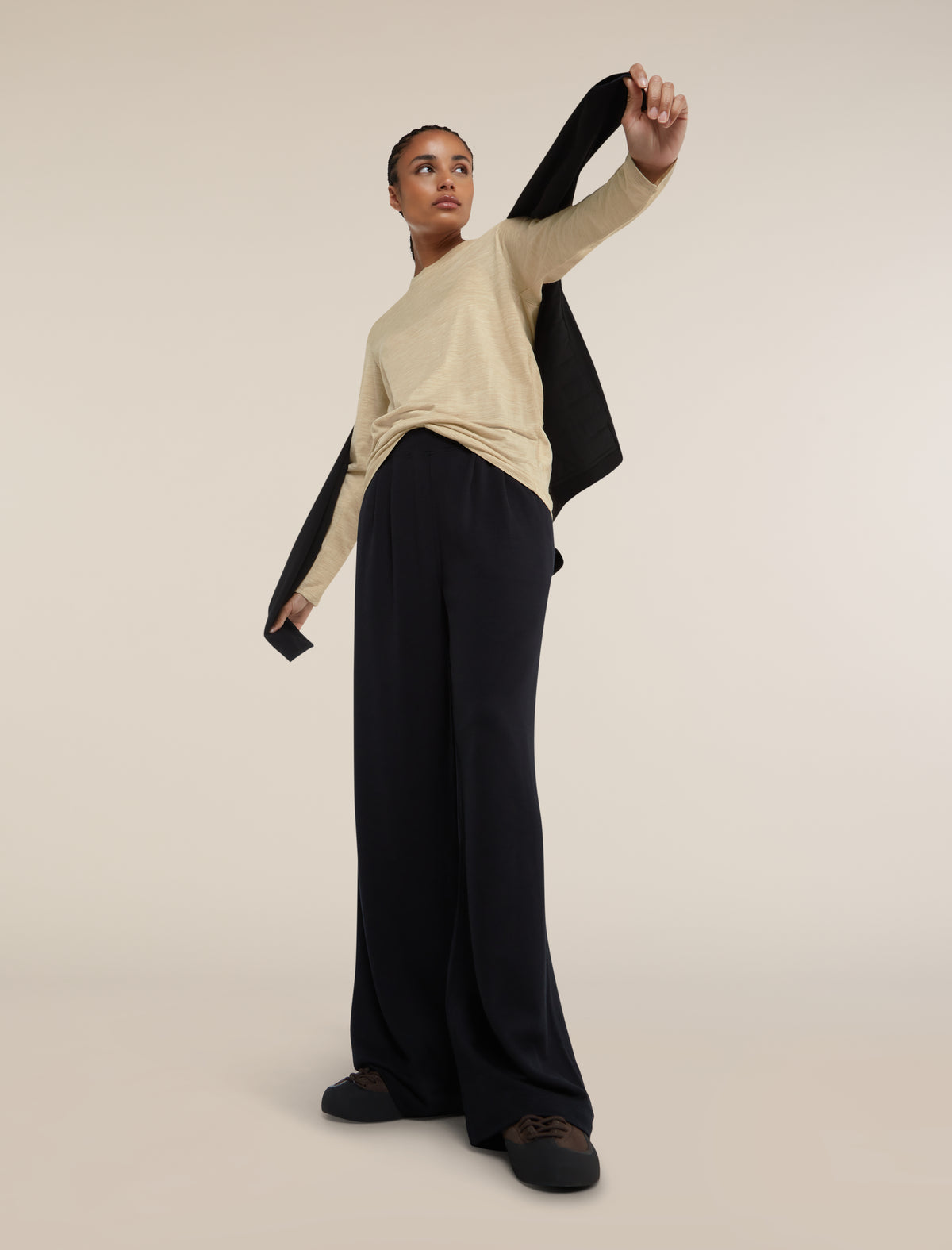 Unisex Merino 150 Long Sleeve Tee Bay Heather - 2