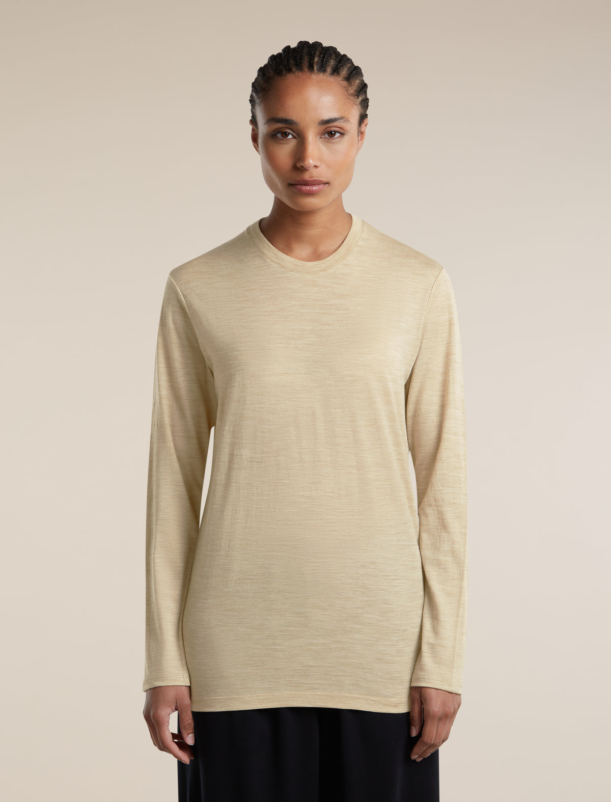 Unisex Merino 150 Long Sleeve Tee Bay Heather - 3