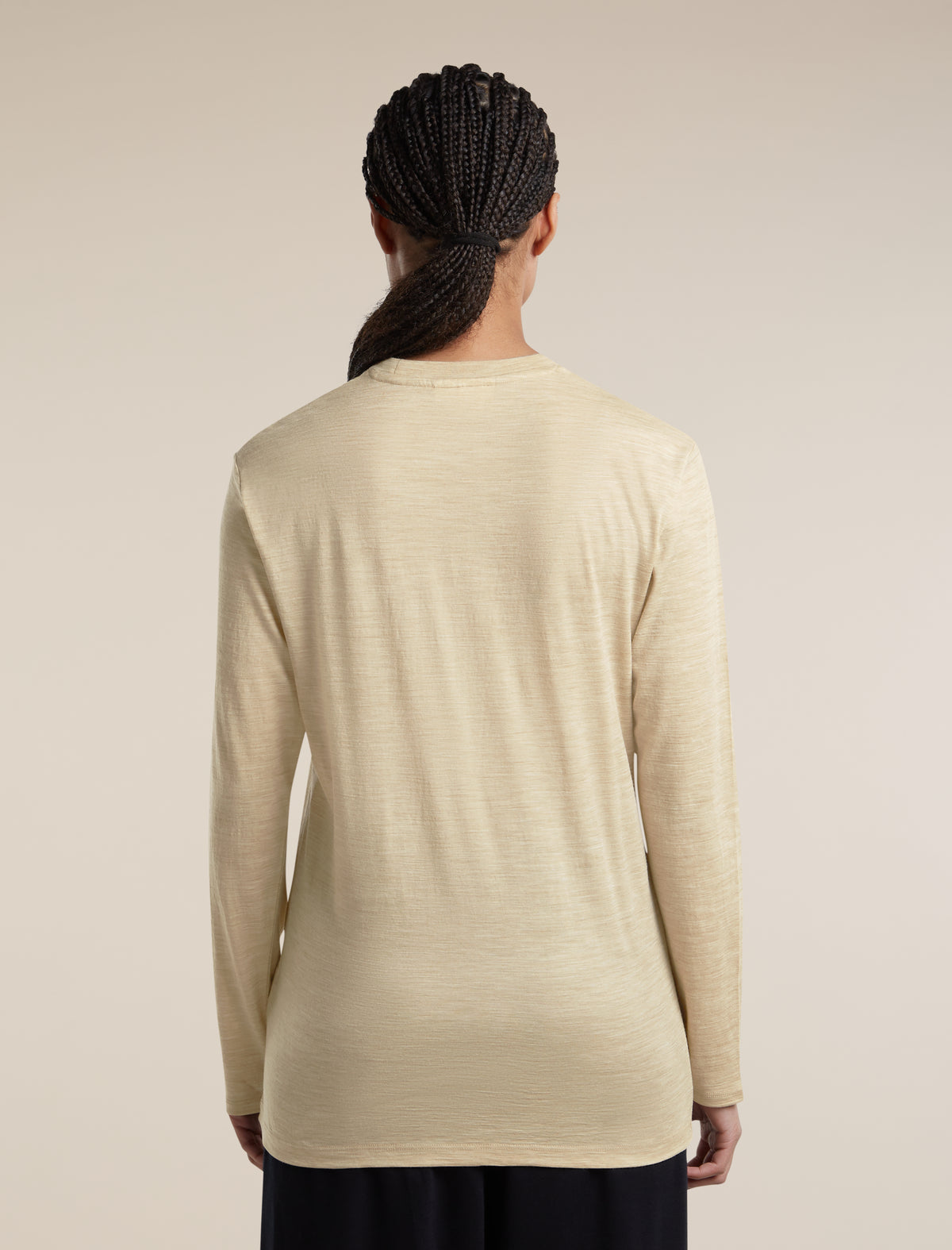 Unisex Merino 150 Long Sleeve Tee Bay Heather - 4
