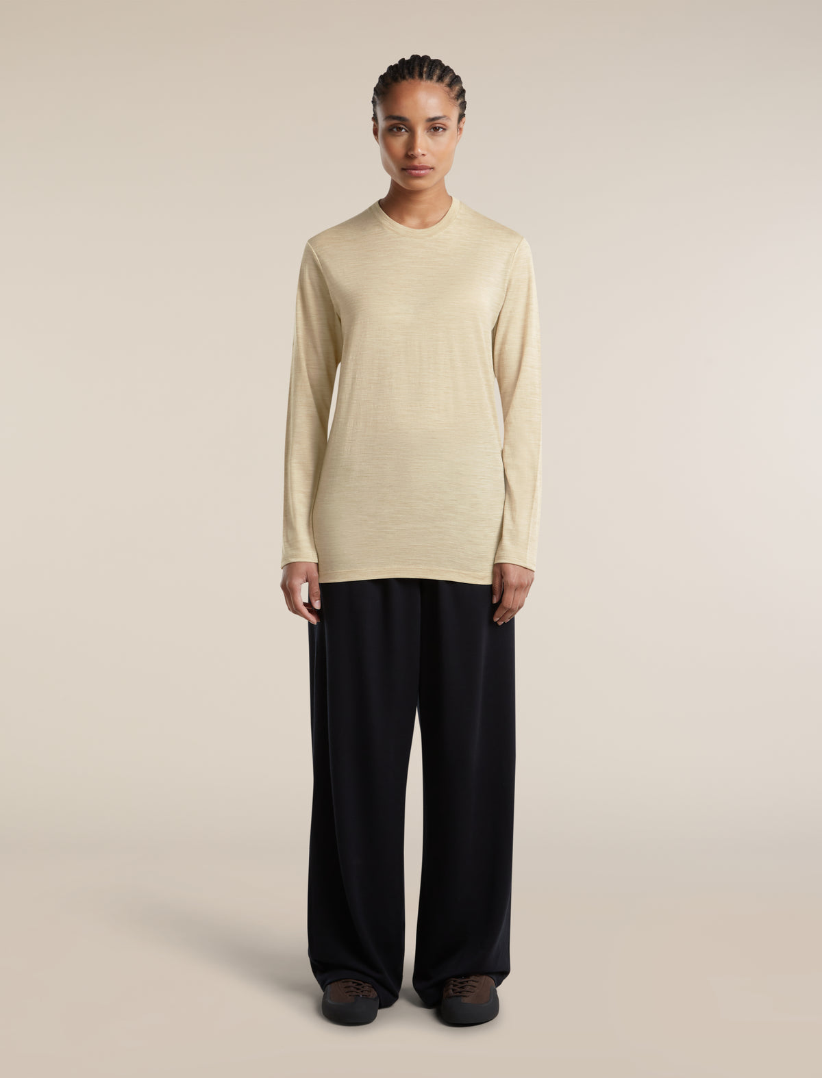 Unisex Merino 150 Long Sleeve Tee Bay Heather - 5