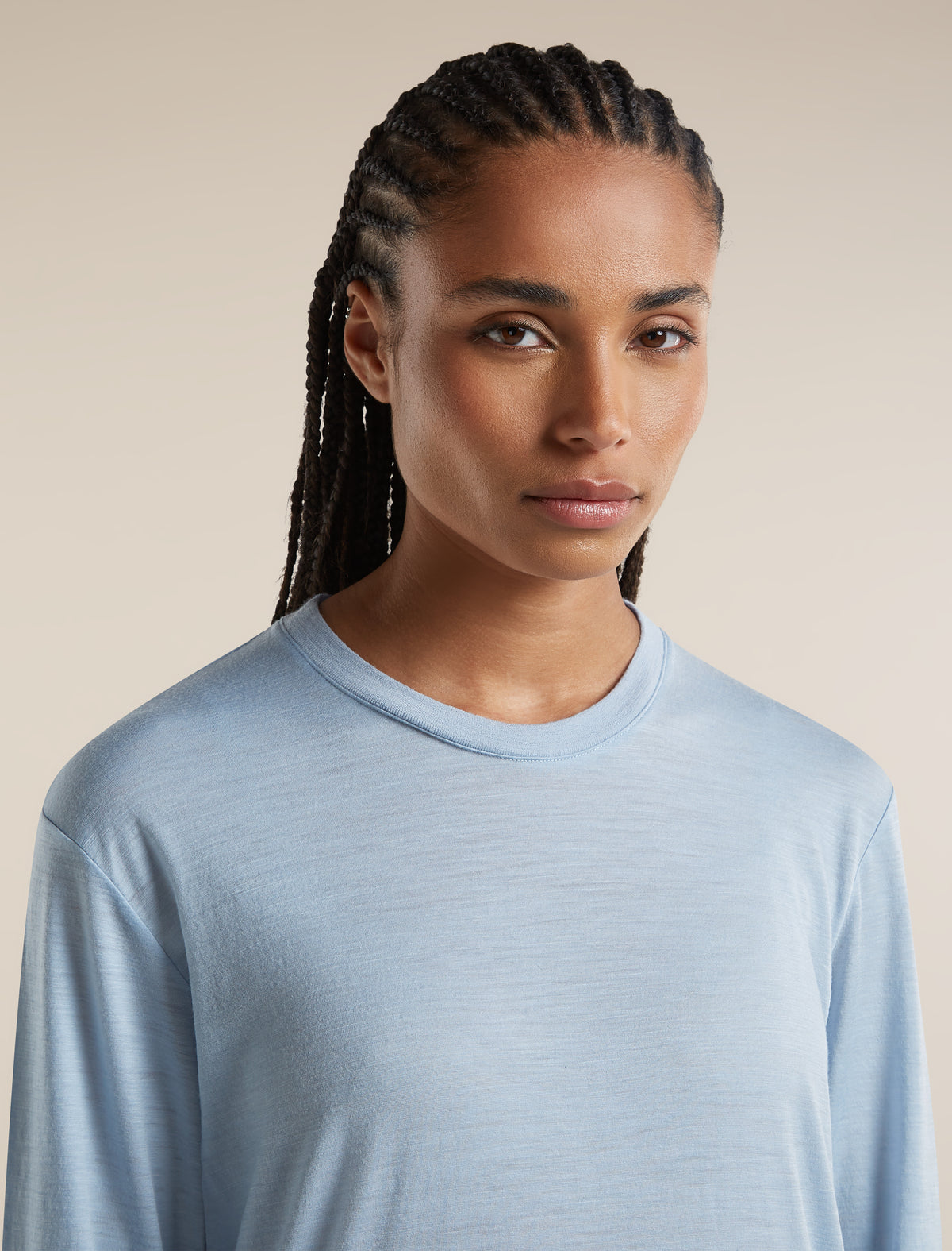 Unisex Merino 150 Long Sleeve Tee Zinc Blue - 13