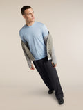 Unisex Merino 150 Long Sleeve Tee Zinc Blue - 2