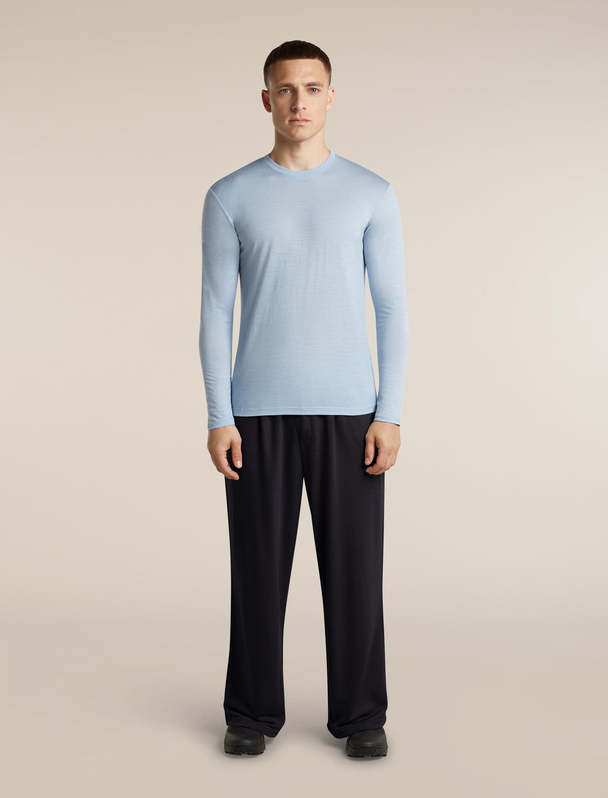 Unisex Merino 150 Long Sleeve Tee Zinc Blue - 7