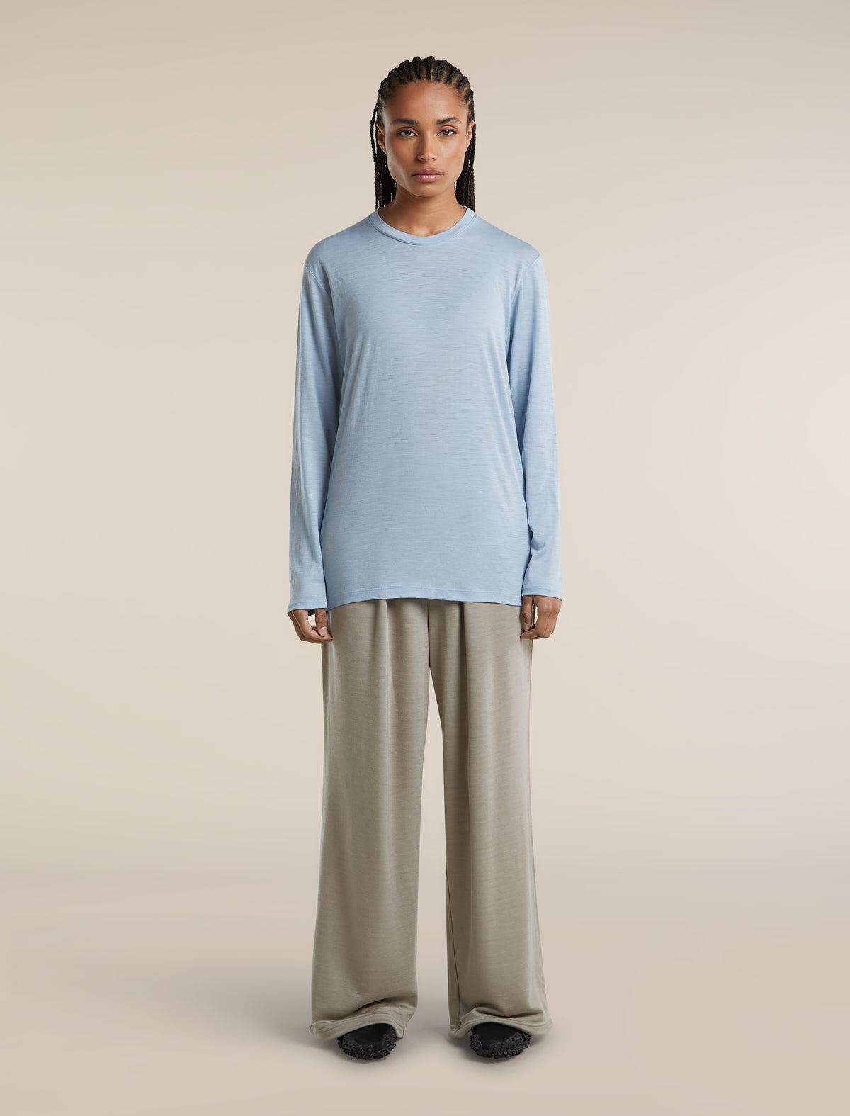 Unisex Merino 150 Long Sleeve Tee Zinc Blue - 8