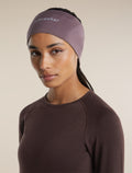 Unisex Merino 200 Oasis Headband Grey Plum - 2