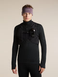 Unisex Merino 200 Oasis Headband Grey Plum - 3