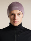 Unisex Merino 200 Oasis Beanie Grey Plum - 1