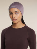 Unisex Merino 200 Oasis Beanie Grey Plum - 2