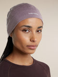 Unisex Merino 200 Oasis Beanie Grey Plum - 7