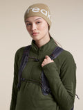Unisex Merino icebreaker Beanie Cumin/Ecru Heather - 5
