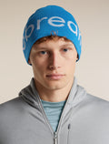 Unisex Merino icebreaker Beanie Lazurite/Zinc Blue - 1