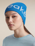 Unisex Merino icebreaker Beanie Lazurite/Zinc Blue - 7