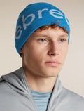 Unisex Merino icebreaker Beanie Lazurite/Zinc Blue - 8