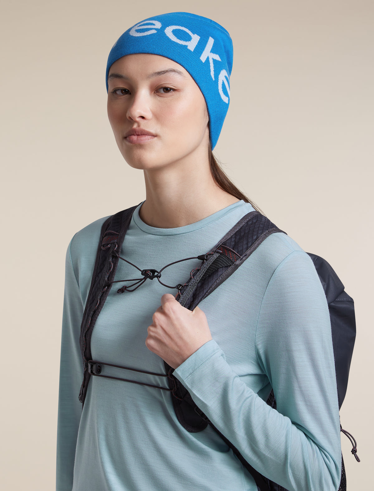 Unisex Merino icebreaker Beanie Lazurite/Zinc Blue - 5