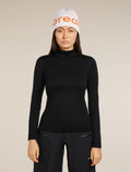 Unisex Merino Icebreaker Beanie Ecru Hthr/Spice - 3