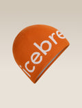 Unisex Merino icebreaker Beanie Spice/Ecru Heather - 9