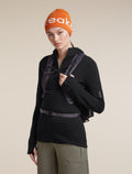 Unisex Merino icebreaker Beanie Spice/Ecru Heather - 5