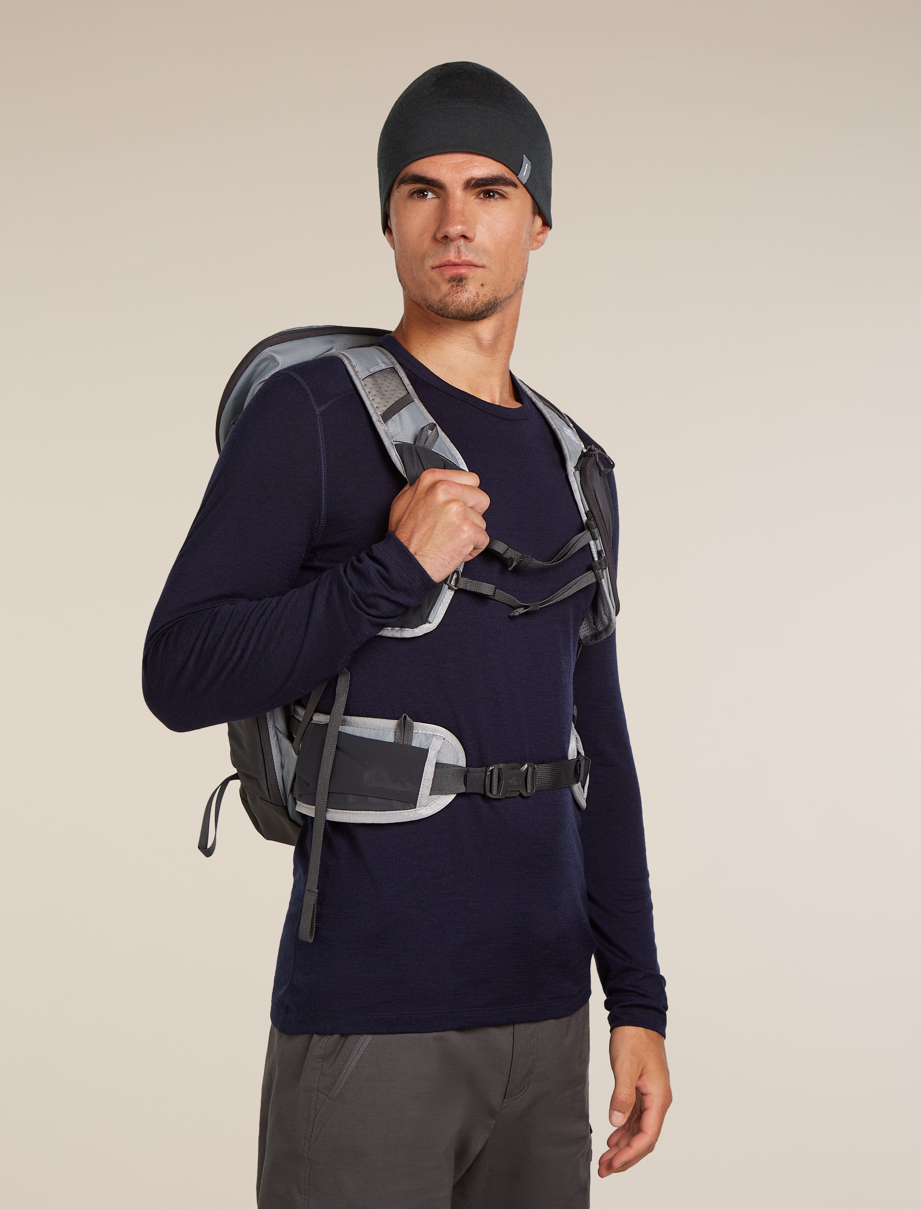 Unisex Merino 260 Quantum Beanie Black