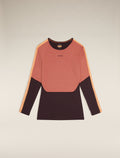 Women's Merino 200 Sonebula Long Sleeve Crewe Thermal Top Bittersweet - 3