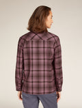 Women's Merino 200 Dawnder Long Sleeve Flannel Shirt Plaid Bittersweet/Deco - 2