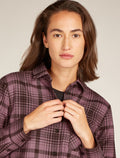 Women's Merino 200 Dawnder Long Sleeve Flannel Shirt Plaid Bittersweet/Deco - 6