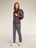 Women's Merino 200 Dawnder Long Sleeve Flannel Shirt Plaid Bittersweet/Deco - 4