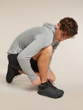 Men's Merino Blend Run+ Ultralight Micro Socks Porcini/Black - 4
