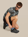 Men's Merino Blend Run+ Ultralight Mini Socks Flint Blue/Atlantis - 4