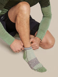 Men's Merino Blend Run+ Ultralight Mini Socks Lichen/Porcini - 5