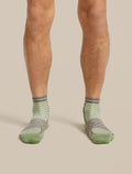 Men's Merino Blend Run+ Ultralight Mini Socks Lichen/Porcini - 2