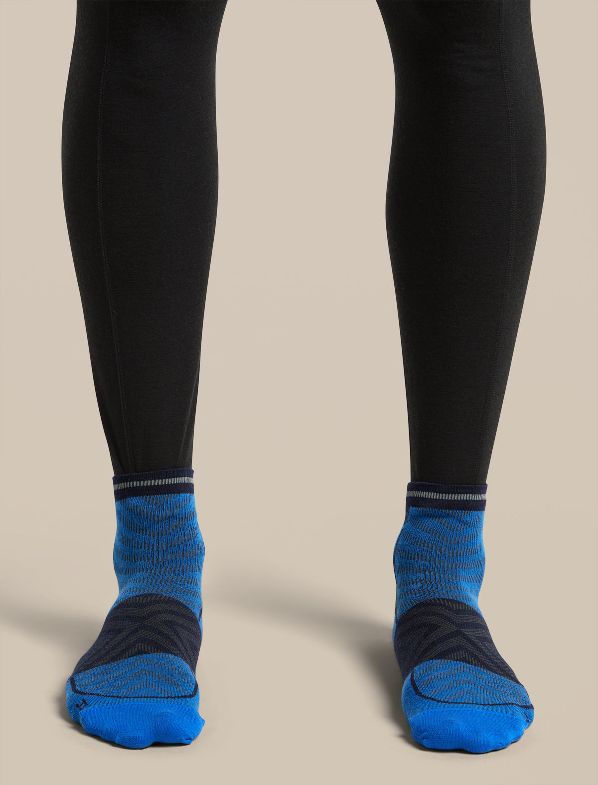 Men's Merino Blend Run+ Ultralight Mini Socks Lazurite/Midnight Navy - 2