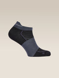 Women's Merino Run+ Ultralight Micro Socks Black/Graphite - 5