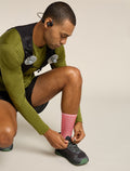 Men's Merino Blend Run+ Ultralight Crew Socks Jasper/plume - 1