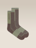 Men's Merino Blend Run+ Ultralight Crew Socks Porcini/Lichen - 1
