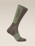 Men's Merino Blend Run+ Ultralight Crew Socks Porcini/Lichen - 4