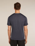 Men's Merino Blend 125 ZoneKnit™ Energy Wind Short Sleeve T-Shirt Graphite/Graphite Heather - 2