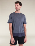 Men's Merino Blend 125 ZoneKnit™ Energy Wind Short Sleeve T-Shirt Graphite/Graphite Heather - 8