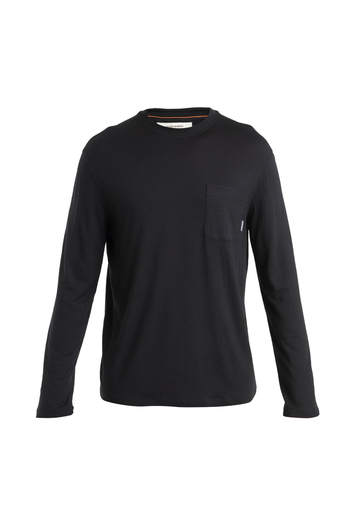 Men's Merino 150 Tech Lite Long Sleeve Relaxed Pocket T-Shirt Black - 7