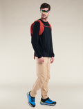 Men's Merino 150 Tech Lite Long Sleeve Relaxed Pocket T-Shirt Black - 5