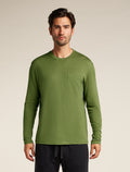 Men's Merino 150 Tech Lite Long Sleeve Relaxed Pocket T-Shirt Sphagnum - 1