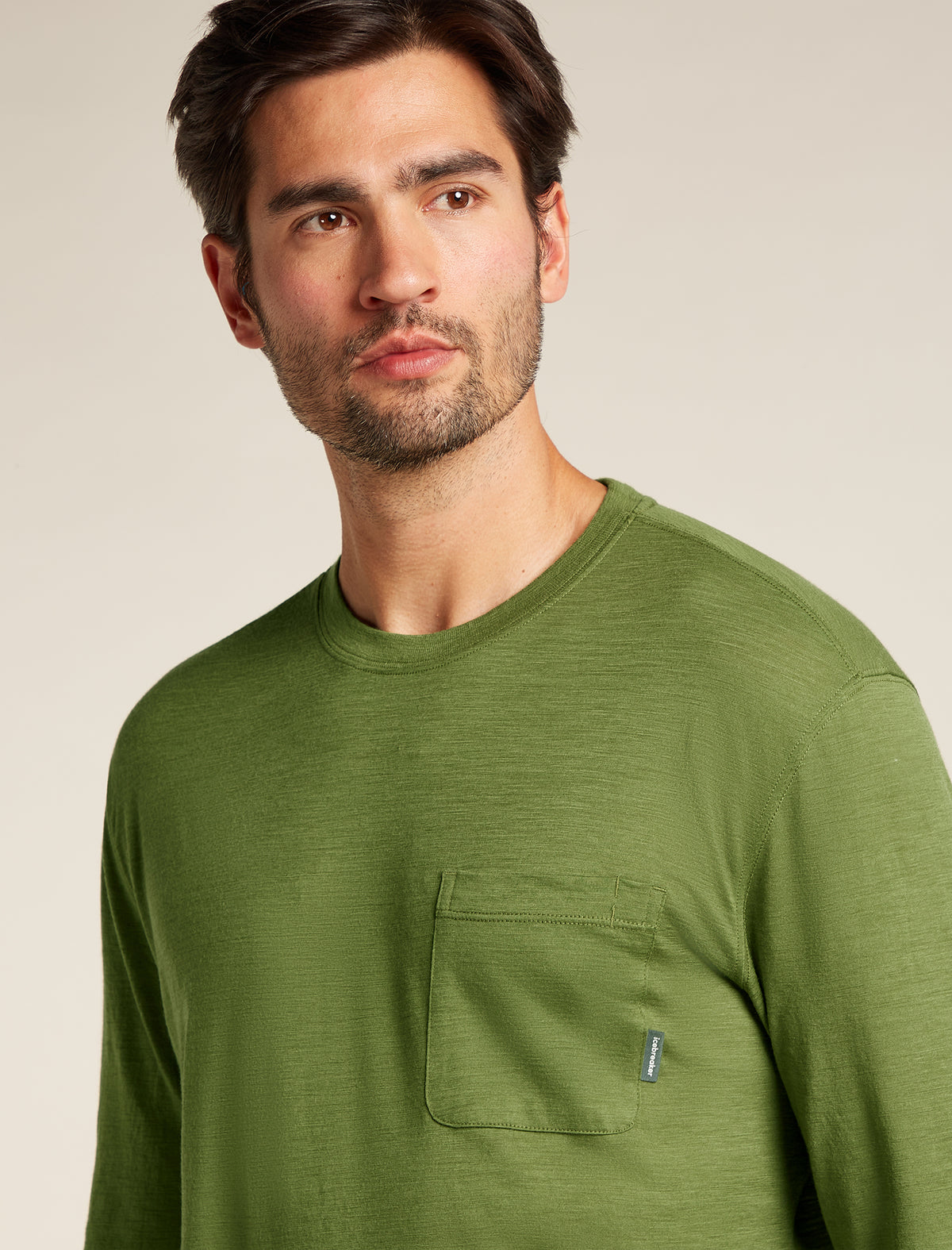 Men's Merino 150 Tech Lite Long Sleeve Relaxed Pocket T-Shirt Sphagnum - 5
