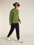 Men's Merino 150 Tech Lite Long Sleeve Relaxed Pocket T-Shirt Sphagnum - 4