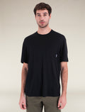 Men's Merino 150 Tech Lite Short Sleeve Relaxed Pocket T-Shirt Black - 1