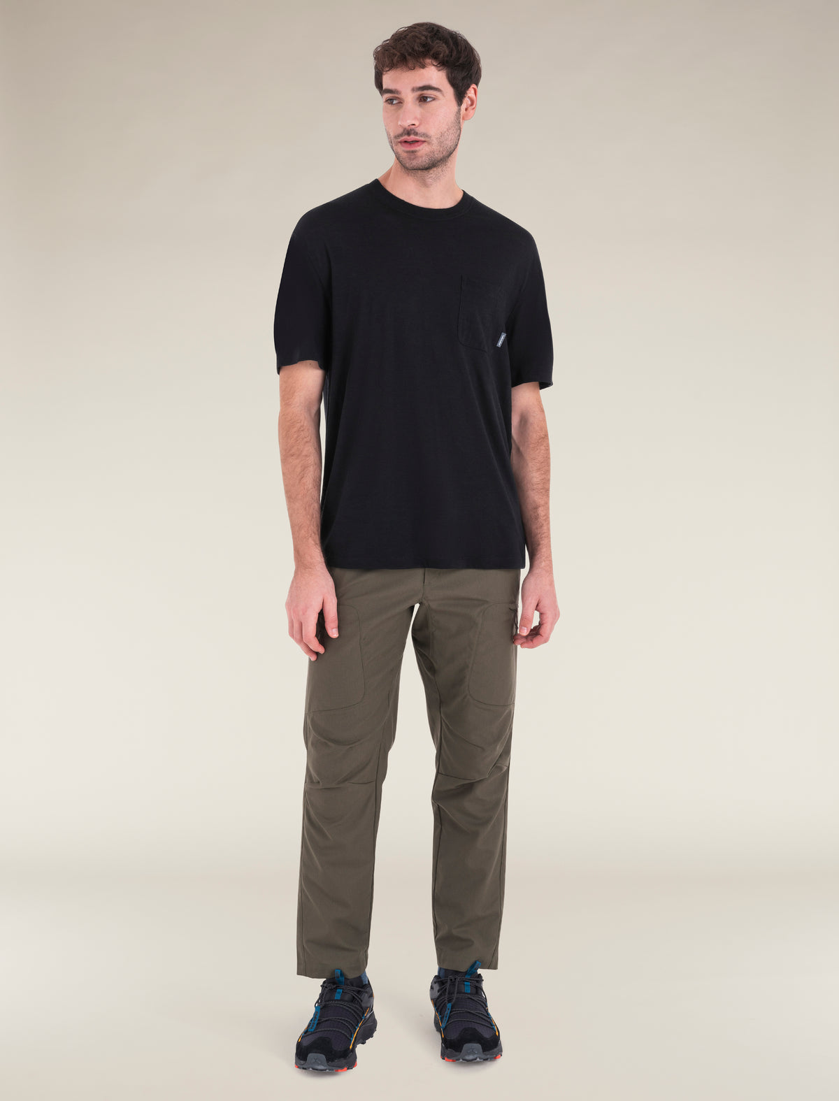 Men's Merino 150 Tech Lite Short Sleeve Relaxed Pocket T-Shirt Black - 3